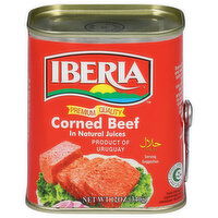Iberia Corned Beef, in Natural Juices, Premium Quality, 12 Ounce