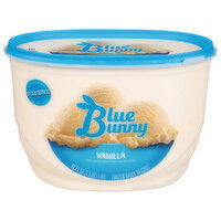 Blue Bunny Frozen Dairy Dessert, Vanilla, 48 Fluid ounce