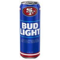 Bud Light SF 49ers Beer, 25 Fluid ounce