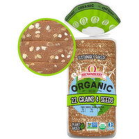 Brownberry Organic 22 Whole Grains & Seeds Thin Sliced Bread, 20 oz, 20 Ounce