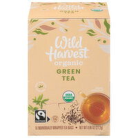 Wild Harvest Green Tea, Organic, Tea Bags, 16 Each