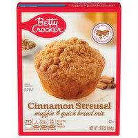 Betty Crocker Muffin & Quick Bread Mix, Cinnamon Streusel, 13.9 Ounce