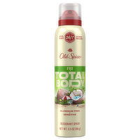 Old Spice Deodorant Spray, Aluminum Free + Sensitive, Total Body, Fiji, 3.5 Ounce