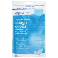 Equaline Cough Drops, Sugar-Free, Menthol Flavor, 25 Each