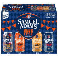 Samuel Adams Beer, Beer Fest, Variety Pack, 12 Each