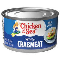 Chicken of the Sea Crabmeat, White, Wild Caught, 6 Ounce