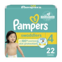 Pampers Swaddlers Swaddlers Diaper Size 4 (22-37 lbs), 22 Each