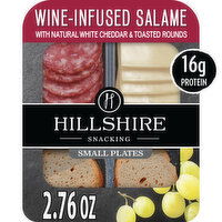 Hillshire Snacking Small Plates, Wine-Infused Salame with White Cheddar Cheese, 2.76 Ounce