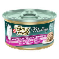 Fancy Feast Medleys Gravy Wet Cat Food, Medleys White Meat Chicken Florentine With Garden Greens, 3 Ounce