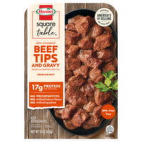 Hormel Square Table Slow Simmered Beef Tips and Gravy, 15 Ounce