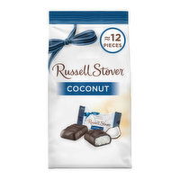 Russell Stover Dark Chocolate Coconut Candy, 6 oz. bag (≈ 12 pieces), 6 Ounce