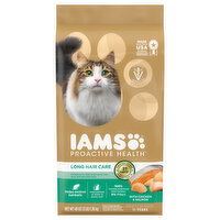 IAMS Proactive Health Cat Food, Long Hair Care, with Chicken & Salmon, Adult 1+ Years, 48 Ounce