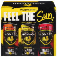 Monaco Hard Lemonade, Feel the Sun, 6 Each