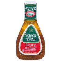 Ken's Steak House Dressing & Marinade, Zesty Italian, 16 Fluid ounce