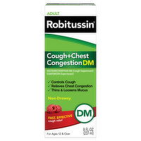 Robitussin Cough + Chest Congestion DM, Non-Drowsy, Adult, 8 Fluid ounce