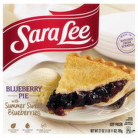 Sara Lee Pie, Blueberry, 27 Ounce