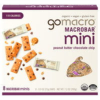 GoMacro Peanut Butter Chocolate Chip Mini MacroBar, 8 Each