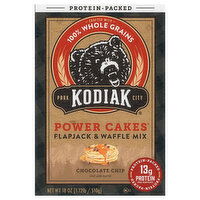 Kodiak Power Cakes Flapjack & Waffle Mix, Chocolate Chip, 18 Ounce