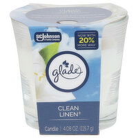 Glade Candle, Clean Linen, 1 Each