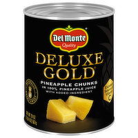 Del Monte Deluxe Gold Pineapple Chunks, in 100% Pineapple Juice