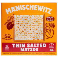 Manischewitz Matzos, Thin Salted, 10 Ounce