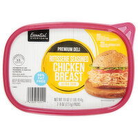 Essential Everyday Chicken Breast, Rotisserie Seasoned, Ultra Thin, Premium Deli, 2 Each