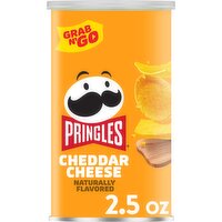 Pringles Potato Crisps Chips, Cheddar Cheese, Grab N' Go Snack Pack, 2.5 Ounce