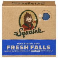 Dr. Squatch Zero Grit Men's Natural Fresh Falls Soap, 5 Ounce