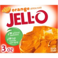 Jell-O Orange Gelatin Dessert Mix, 3 Ounce