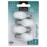 Essential Everyday Light Bulb, Night Light, 4 Watts, 4 Each