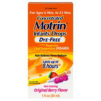 Motrin Infant's Drops, Concentrated, 50 mg, Original Berry Flavor, Dye Free, 1 Fluid ounce