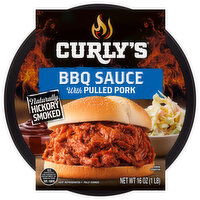 Curly's BBQ Sauce with Pulled Pork, 16 Ounce