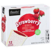 Essential Everyday Toaster Pastries, Strawberry, Frosted, 12 Each