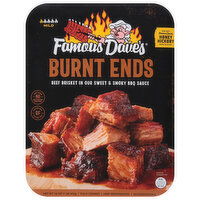 Famous Dave's Burnt Ends, Honey Hickory, Mild, 16 Ounce