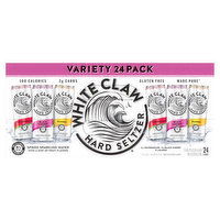 White Claw Hard Seltzer Hard Seltzer, Variety 24 Pack, 24 Each