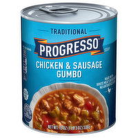 Progresso Soup, Chicken & Sausage Gumbo, Traditional, 19 Ounce