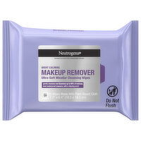 Neutrogena Night Calming Makeup Remover Ultra-Soft Micellar Cleansing Wipes, 25 Each