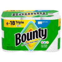 Bounty White 2-Ply Select-A-Size Triple Rolls Paper Towels, 6 Each