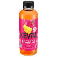 KeVita Live Probiotic Raspberry Lemon Kombucha, 15.2 Fluid ounce