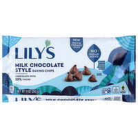 Lily's Milk Chocolate Style Baking Chips, 9 Ounce