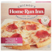 Home Run Inn Pizza, Classic, Sausage & Uncured Pepperoni, 8.75 Ounce