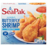 SeaPak Butterfly Shrimp, Jumbo, Golden Crispy, 9 Ounce