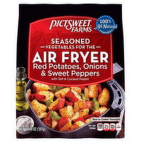 Pictsweet Farms Vegetables for the Air Fryer Red Potatoes, Onions & Sweet Peppers, with Salt & Cracked Pepper, Seasoned, 14 Ounce