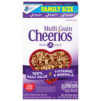 Cheerios Cereal, Multi Grain, Family Size, 18 Ounce