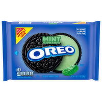 Oreo Sandwich Cookies, Mint Flavor Creme, Family Size, 18.71 Ounce