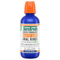 TheraBreath Healthy Gums Clean Mint Oral Rinse, 16 Fluid ounce
