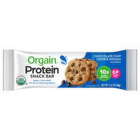 Orgain Protein Chocolate Chip Cookie Dough Snack Bar, 1.41 Ounce