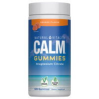 Natural Vitality Calm Gummies Orange Flavor Magnesium Citrate, 120 Each