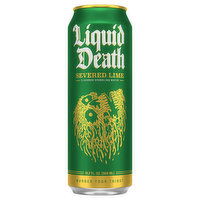 Liquid Death Sparkling Water, Severed Lime Flavored, 19.2 Fluid ounce