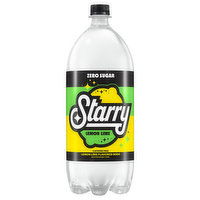 Starry Soda, Zero Sugar, Lemon Lime, Caffeine Free, 2.1 Quart